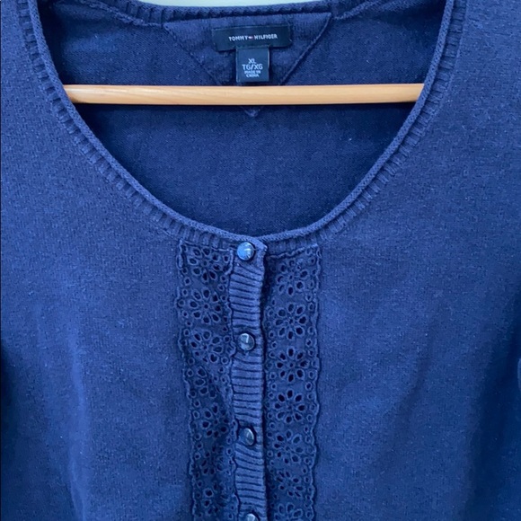 Tommy Hilfiger Navy Cardigan - Picture 5 of 5